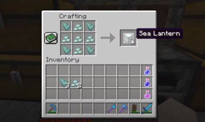 How to make a sea lantern minecraft