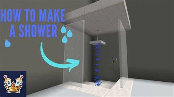 How to make a shower in minecraft