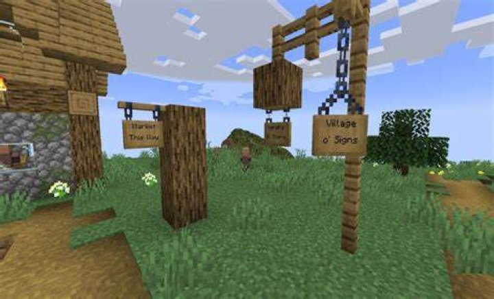 How to make a sign in minecraft