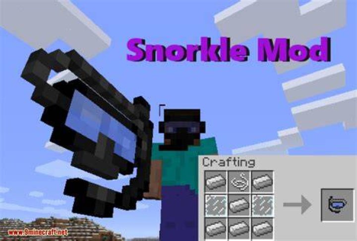 How to make a snorkel in minecraft