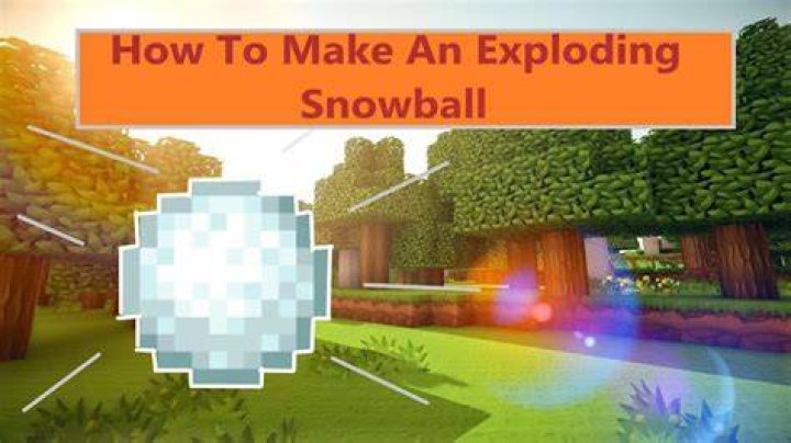 How to make a snowball in minecraft