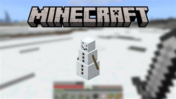 How to make a snowman in minecraft