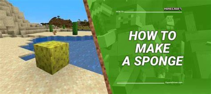 How to make a sponge minecraft