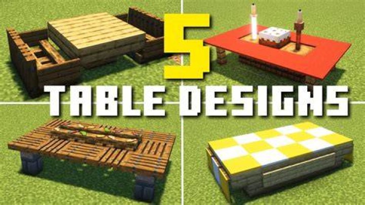 How to make a table minecraft