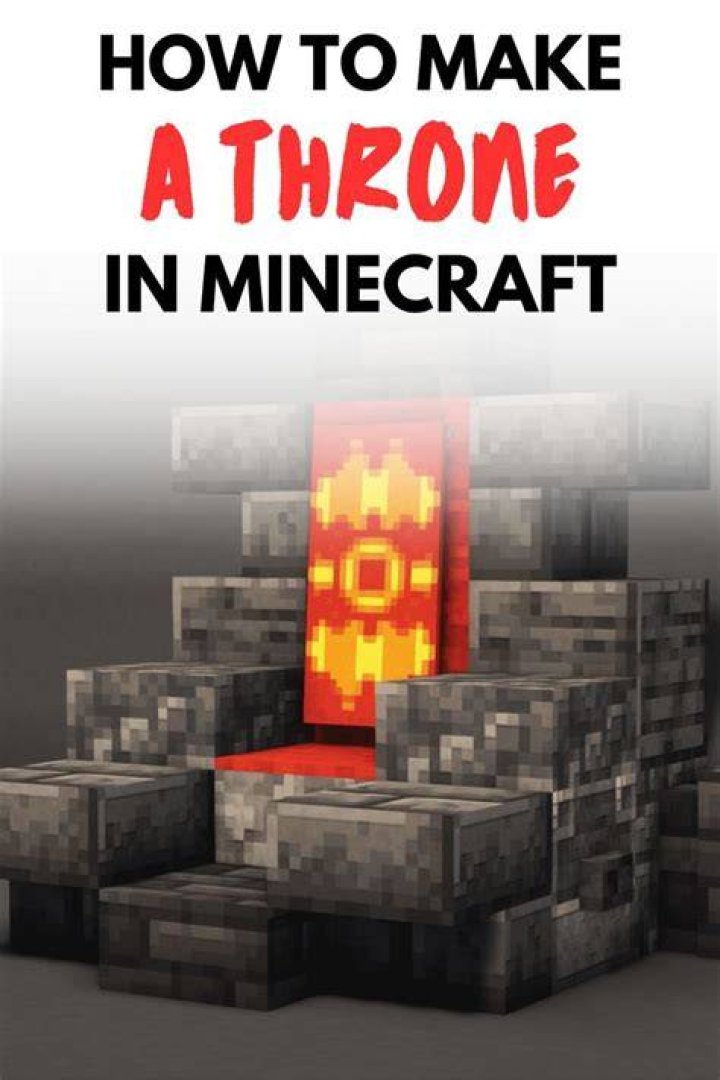 How to make a throne in minecraft