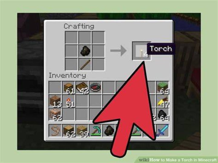 How to make a torch in minecraft
