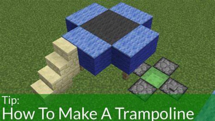 How to make a trampoline in minecraft
