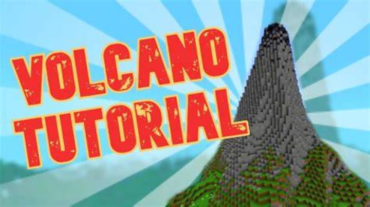 How to make a volcano in minecraft