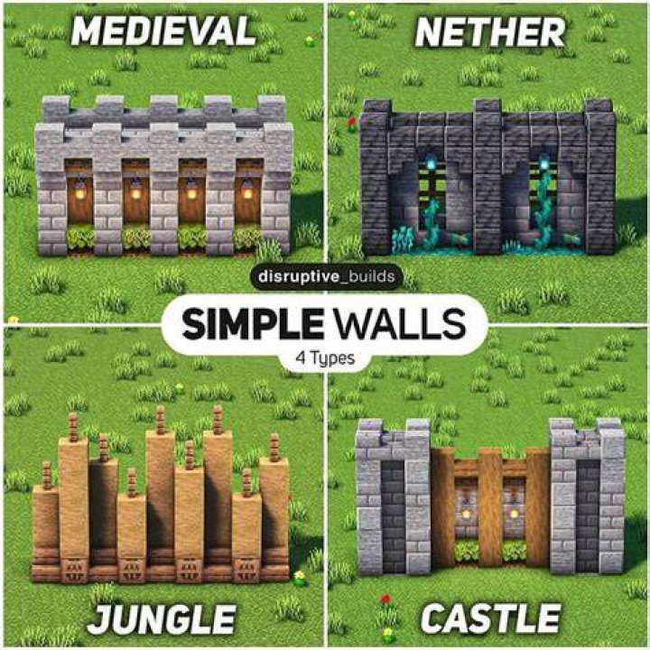 How to make a wall in minecraft