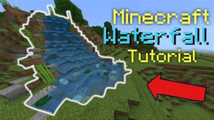 How to make a waterfall in minecraft