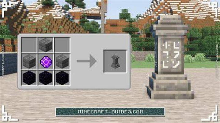 How to make a waystone in minecraft