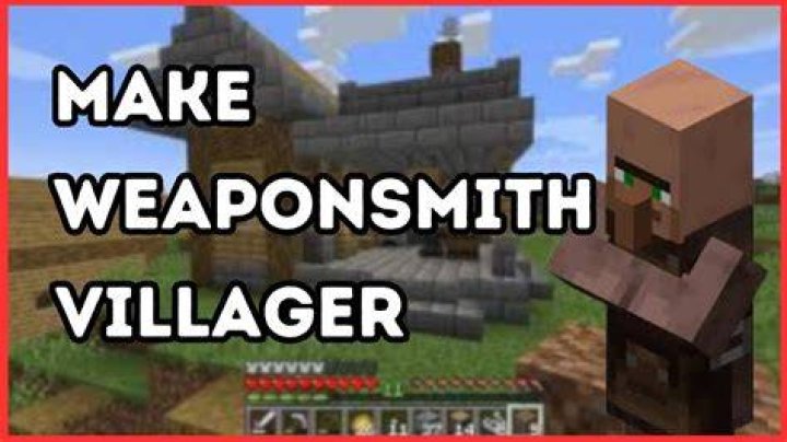 How to make a weaponsmith in minecraft