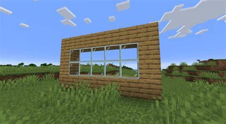 How to make a window in minecraft