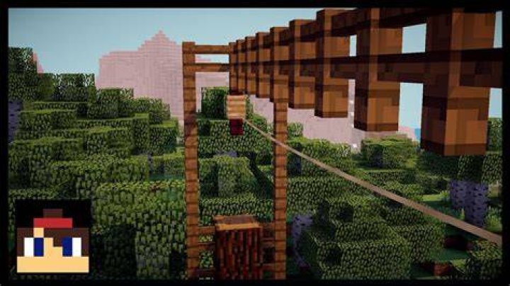 How to make a zipline in minecraft