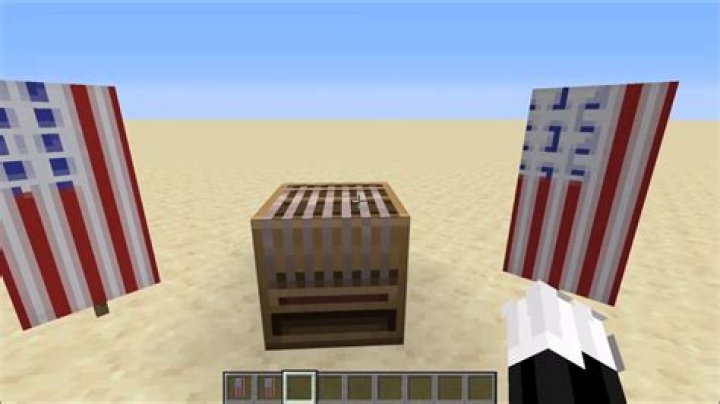 How to make american flag in minecraft