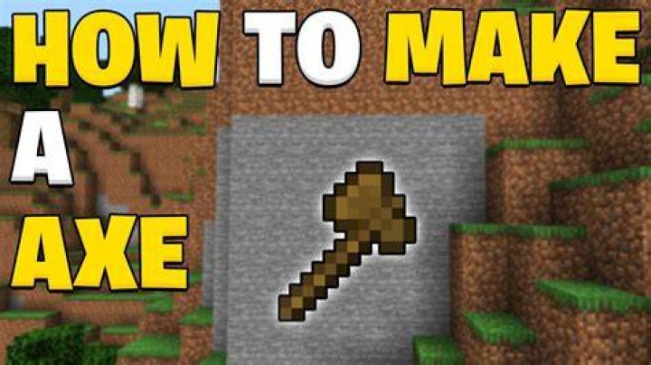 How to make an ax in minecraft