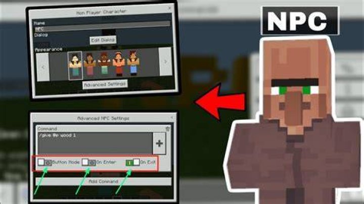 How to make an npc in minecraft