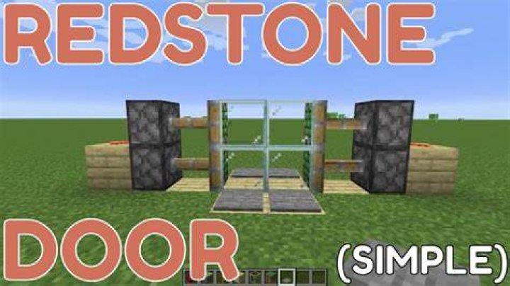 How to make automatic door in minecraft