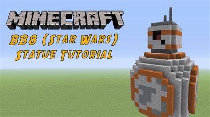 How to make bb8 in minecraft