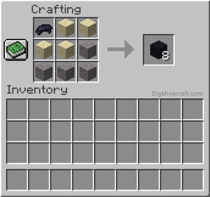 How to make black concrete in minecraft