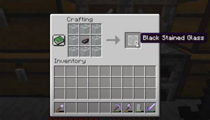 How to make black glass in minecraft