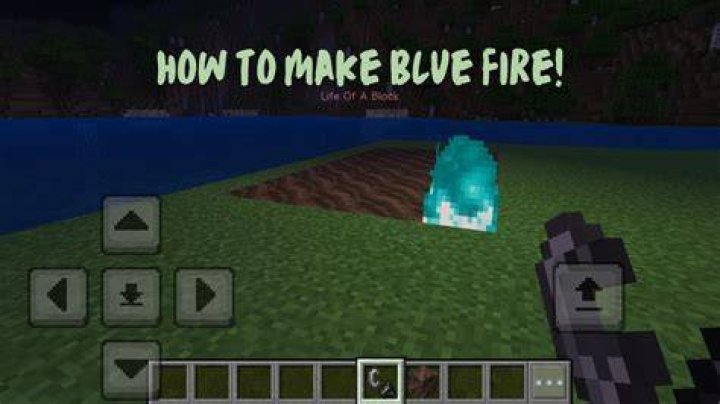 How to make blue fire in minecraft