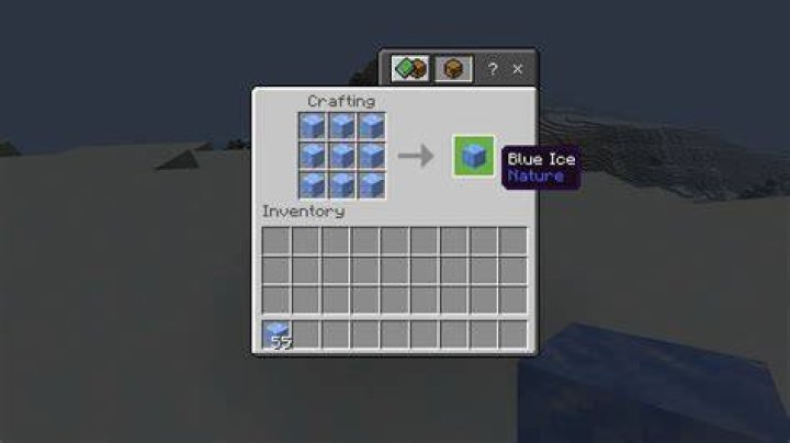 How to make blue ice minecraft
