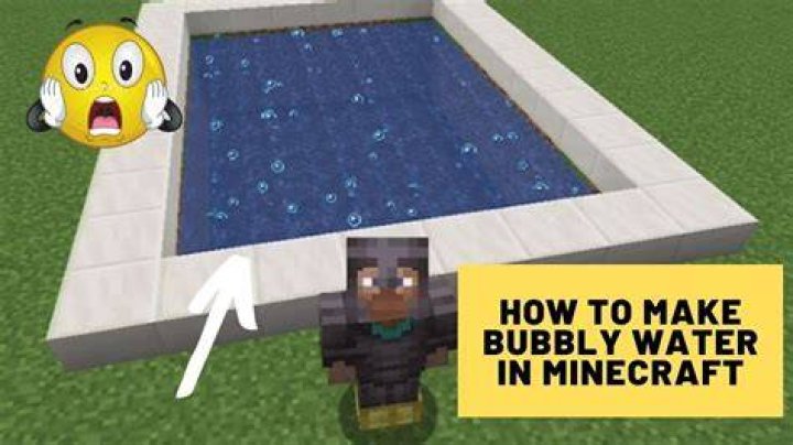 How to make bubbly water in minecraft