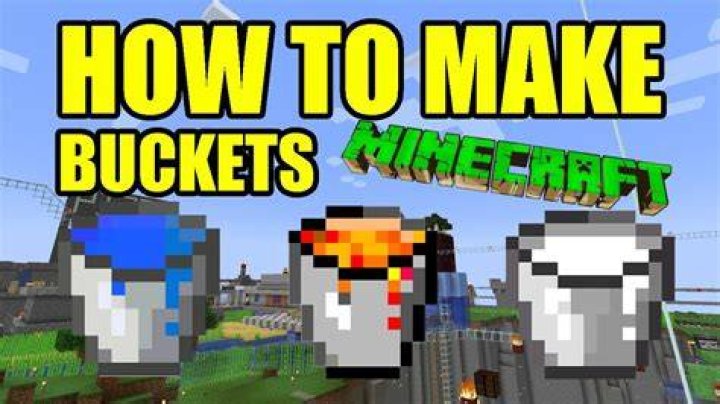 How to make buckets in minecraft pe