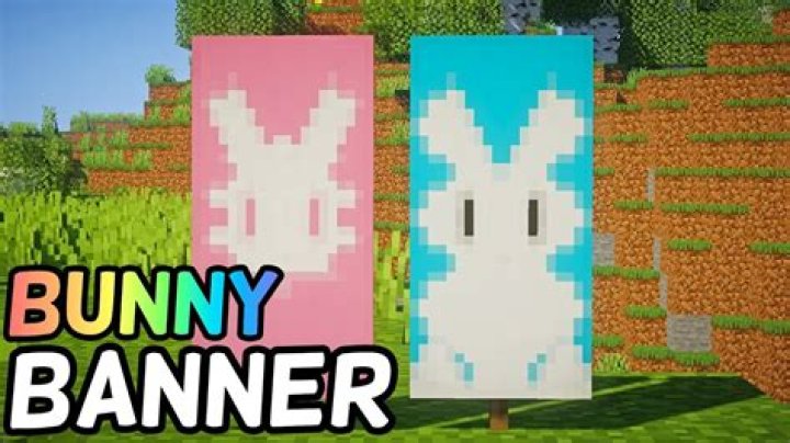 How to make bunny banner in minecraft