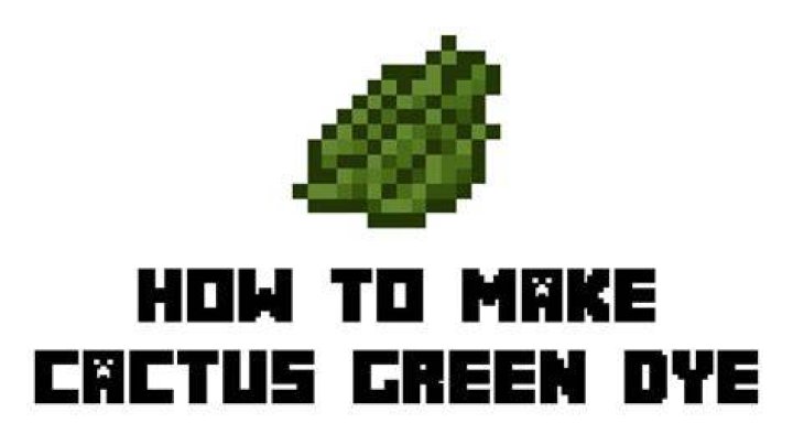 How to make cactus green minecraft