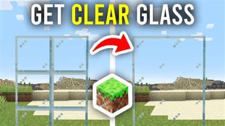 How to make clear glass in minecraft