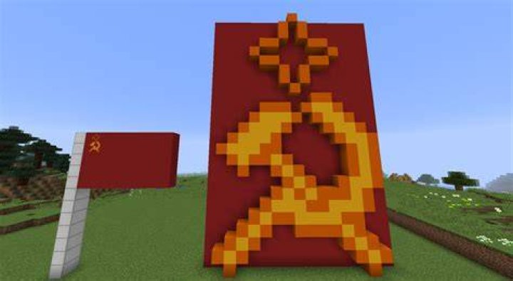 How to make communist banner minecraft
