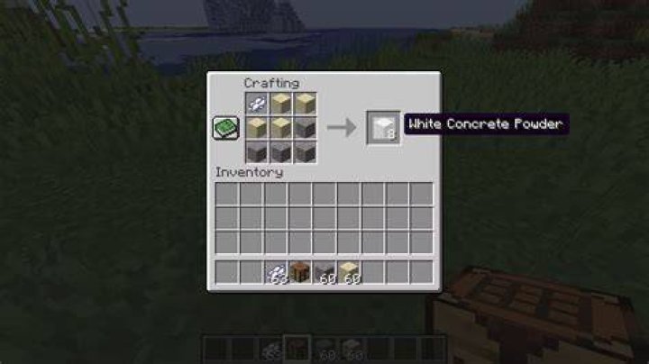 How to make concrete powder in minecraft