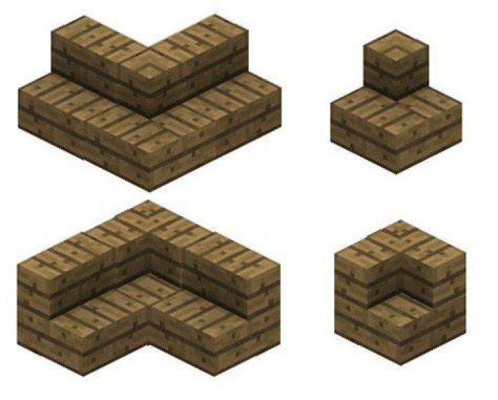How to make corner stairs in minecraft