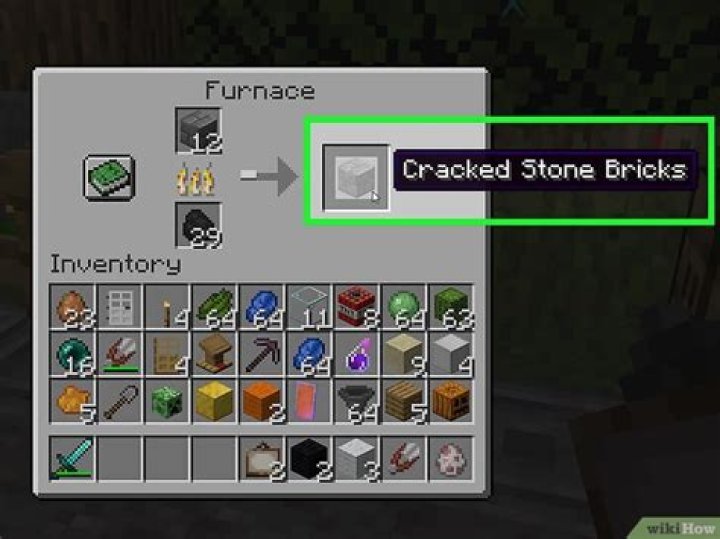 How to make cracked stone in minecraft