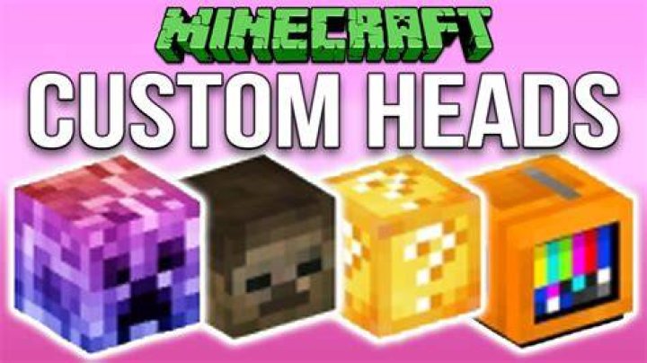 How to make custom minecraft heads