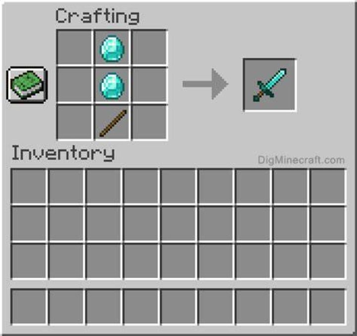 How to make diamond sword in minecraft