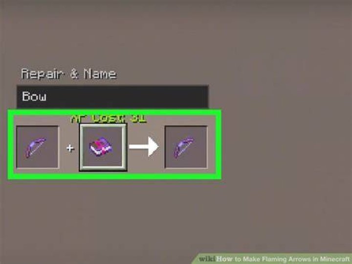 How to make flaming arrows in minecraft