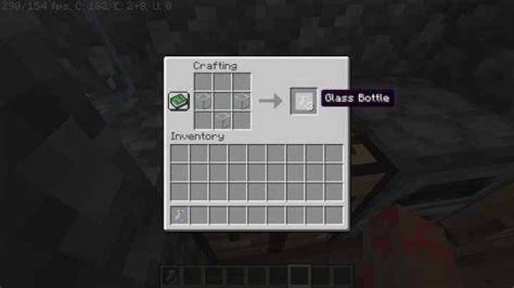 How to make glass bottles in minecraft