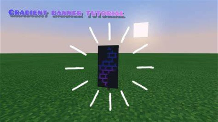 How to make gradient banners in minecraft