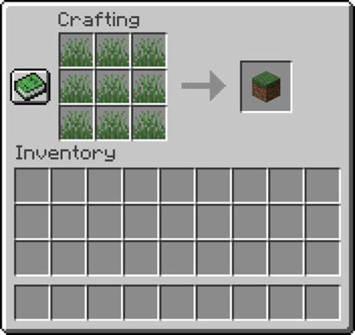 How to make grass blocks in minecraft