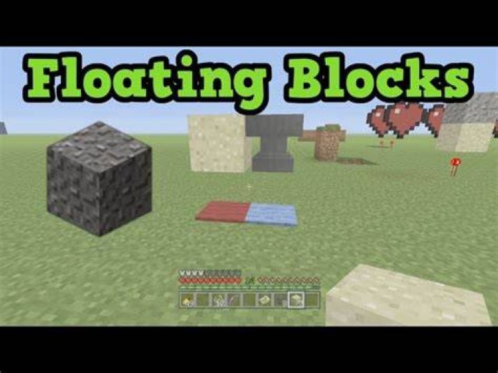 How to make gravel float in minecraft