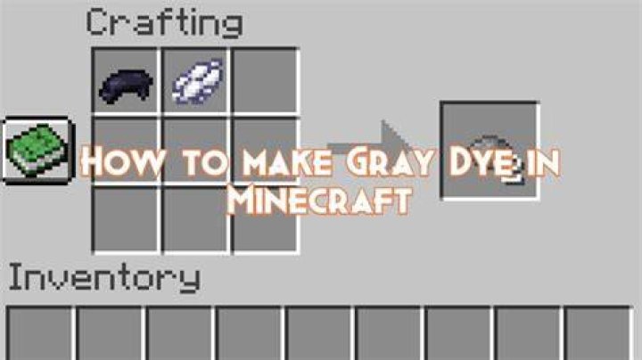 How to make grey dye in minecraft