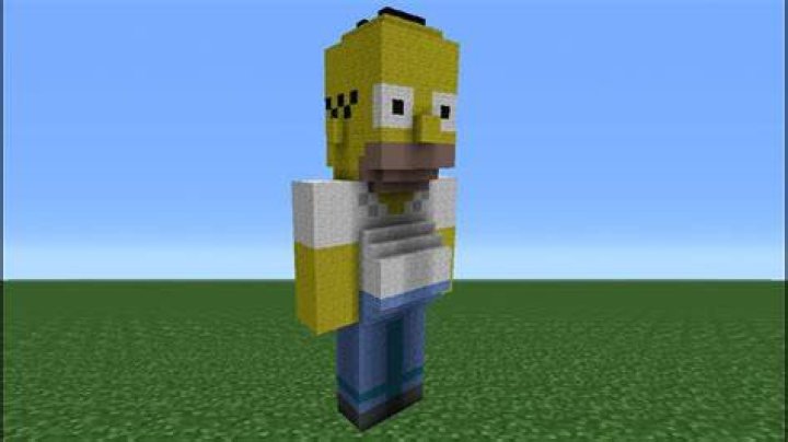 How to make homer simpson in minecraft