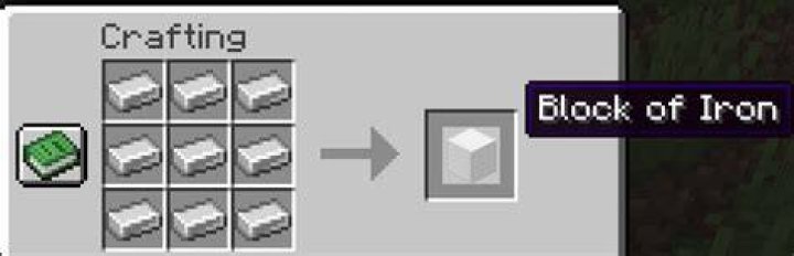 How to make iron blocks in minecraft