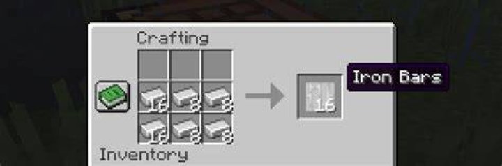 How to make iron fences in minecraft