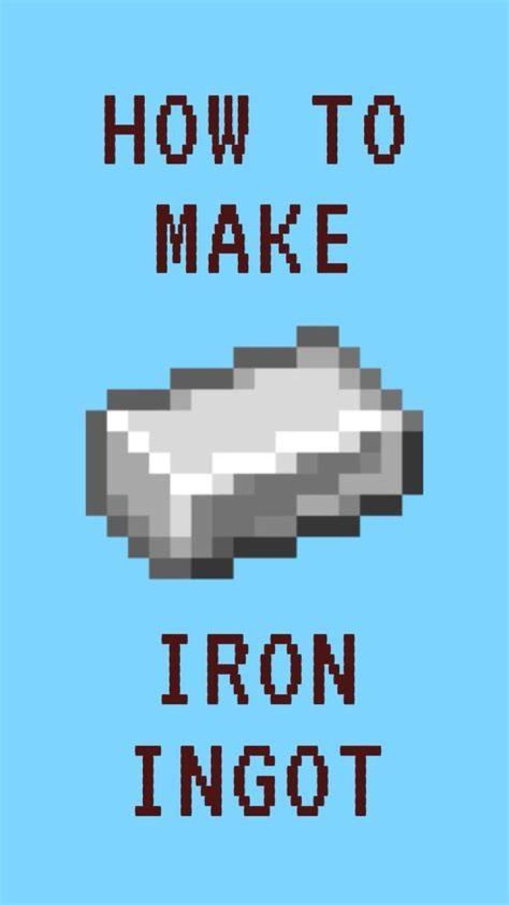How to make iron ingot in minecraft