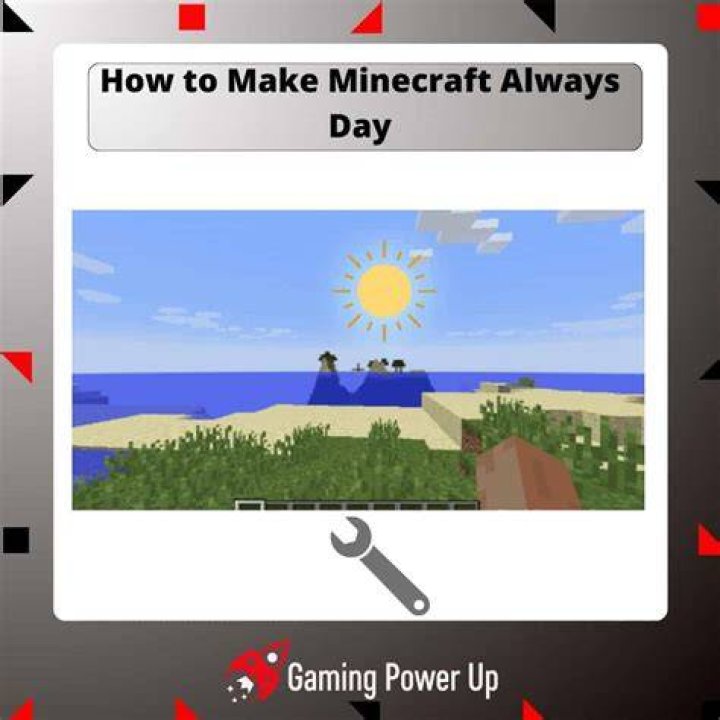 How to make it day in minecraft