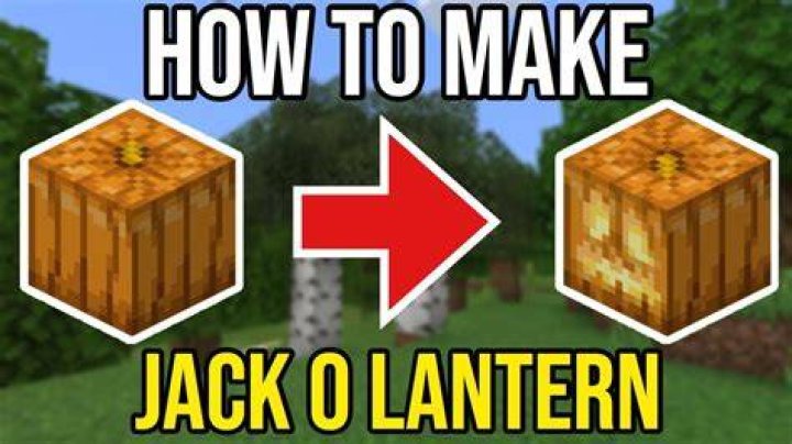 How to make jack o’lantern in minecraft
